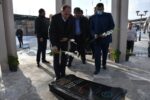 تجدید میثاق وزیر جهاد کشاورزی با شهید گمنام دفاع مقدس در تراکتورسازی تبریز