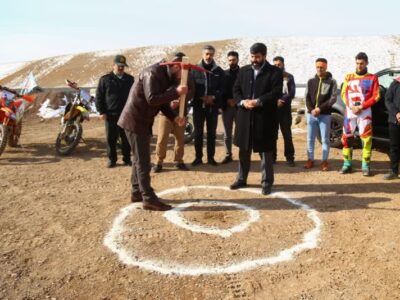 آئین کلنگ زنی پیست موتورسواری کراس و اندرو ورزش کارگری(به نام شهید خدمت شهید آیت الله آل‌هاشم)